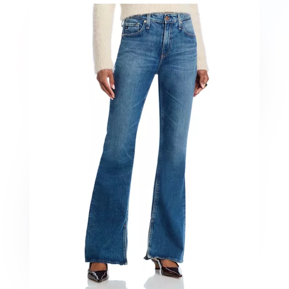 AG Women's Blue Flared Jeans